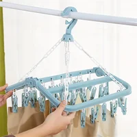 32 Clips Hanging Drying Rack Foldable Baby And Toddler Accessories Finishing Storage Rack 1