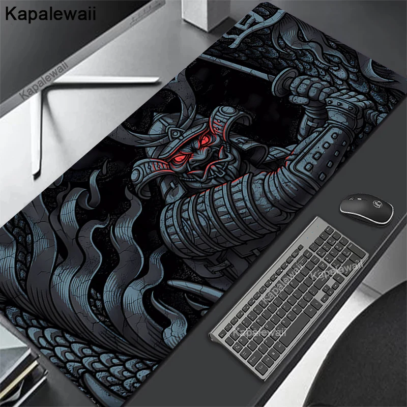 thumbnail image 1 of Alfombrilla de ratón de Anime Oni XXL, accesorios para juegos, alfombrilla de escritorio para teclado de Gamer, alfombrilla antideslizante para ordenador portátil y portátil, 80x30cm, 90x40cm, 1 of 5