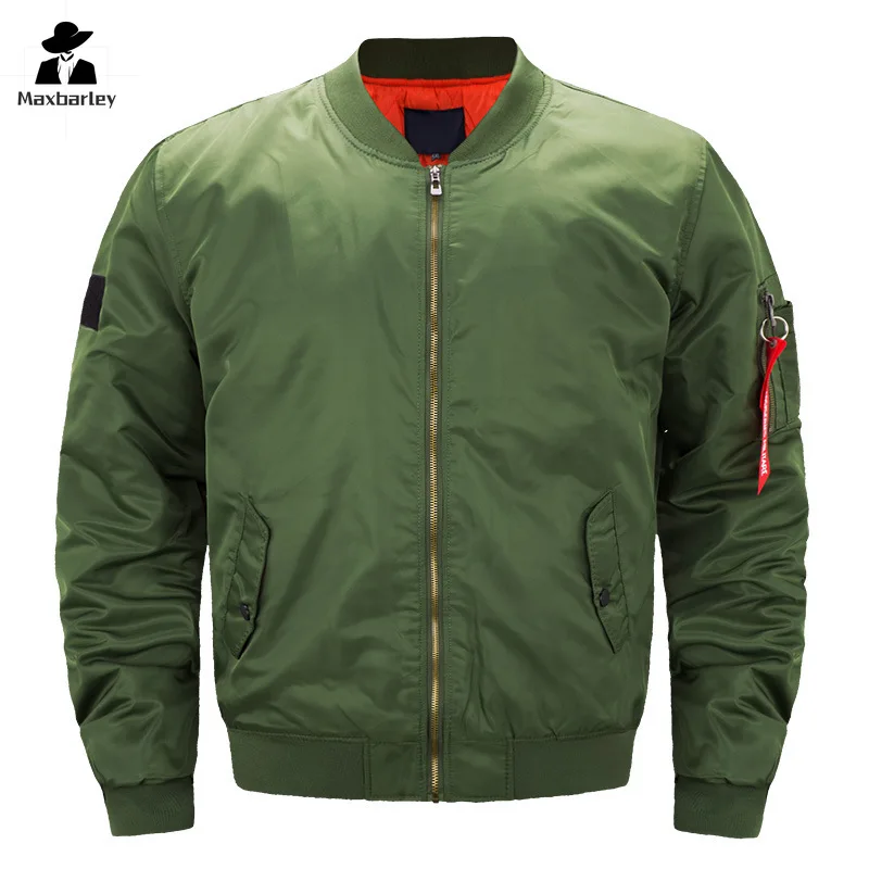 

Aviator Bomber Jacket Men's New Winter Fashion Thick Warm Parka Plus Size Outdoor Hiking Hunting Windproof Baseball Suit Coat