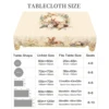 1 Easter Spring Round Tablecloth, 5 Sizes Available, Cross Rabbit Egg Pattern Printed Tablecloth, Edge Embossing Process, Spring Garden Tablecloth Decoration, Tablecloth for Daily Home Kitchen, Terrace Use, Spring Decoration 6