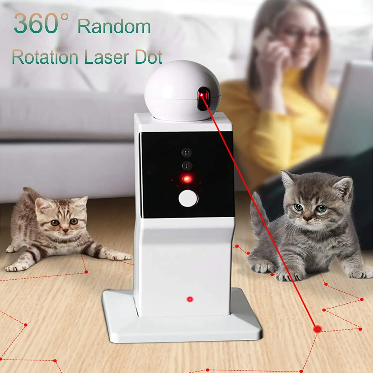 Jouet Intelligent Laser pour Chat Robot TJavier, existent, Aléatoire,  Interactif, Amusant, Elan, 2023 - AliExpress