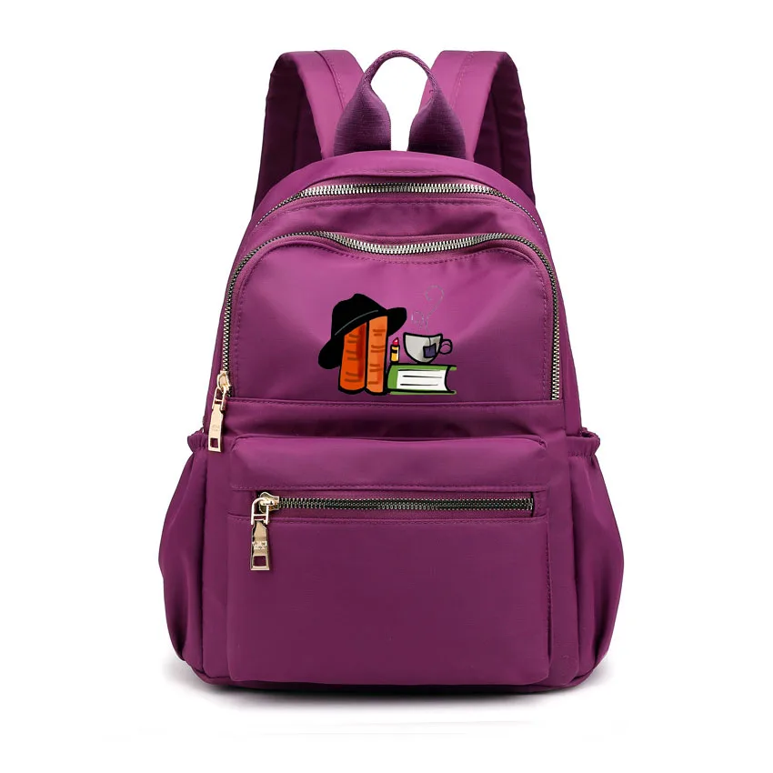 

Love Letter Print Customized DIY Your Like Photo or Logo Girl School Bag Women Bagpack Teenagers Canvas Women Student Backpack