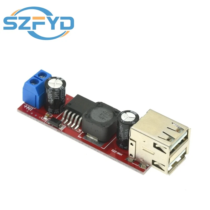 LM2596 DC-DC Step-down Converter Module DC 6V-40V To 5V 3A Double USB Charge