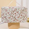 Large-Capacity Makeup Bag Floral Print Cosmetic Bag For Girl Portable Women's Cosmetic Bag Travel Bag Bathroom Wash Bag, For Ea 6