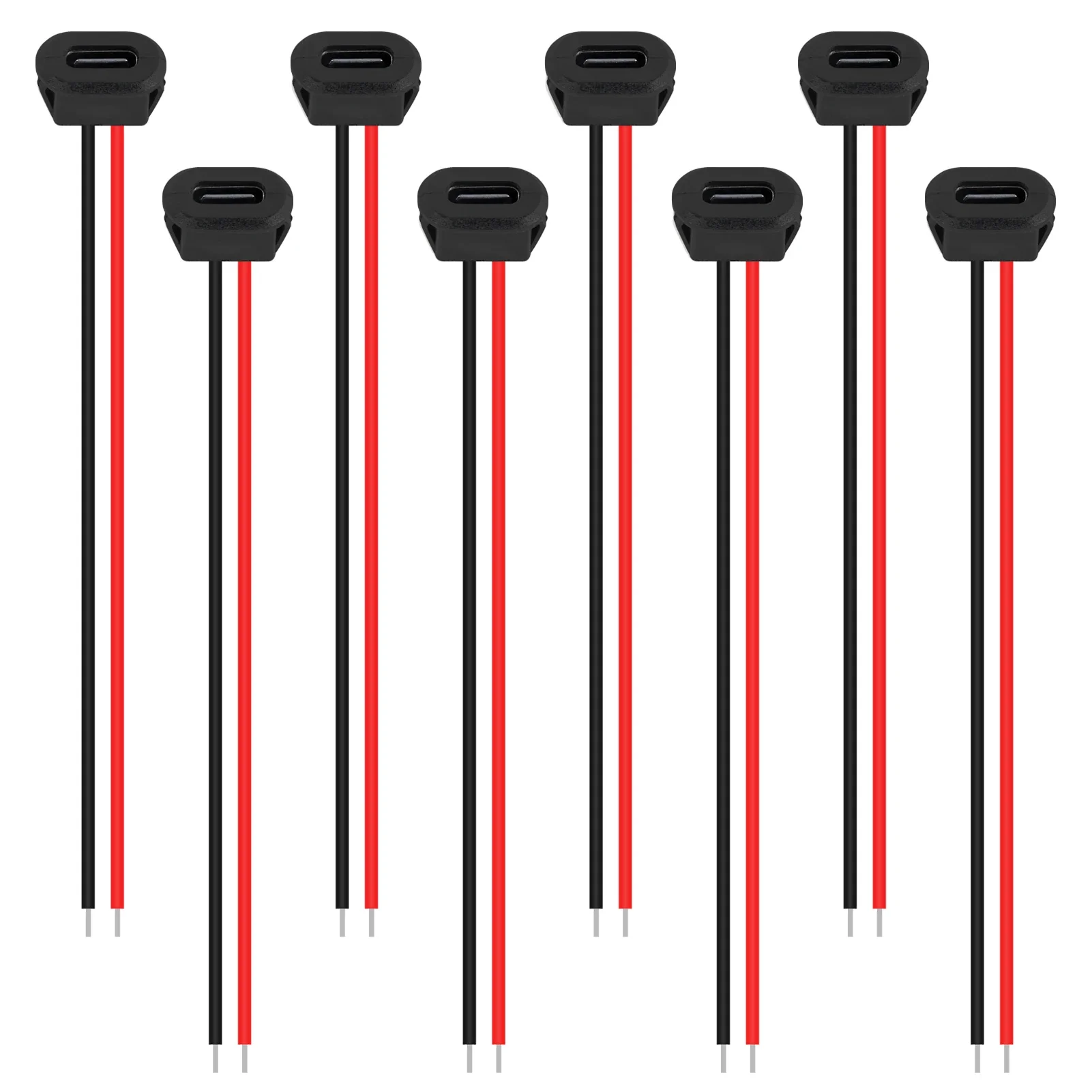 USB Type-C Waterproof Female Socket Charging Interface With Welding Wire 10PCS usb connectors