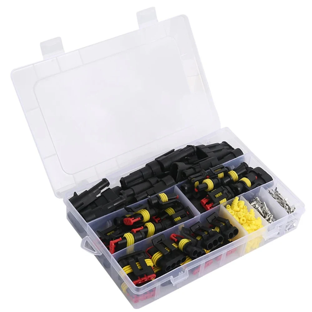 408 Stück/1004 Stück wasserdichte Kfz-Kabel-Drahtverbinder-Set, Auto-Elektro-Verkabelungsverbinder-Set 1/2/3/4/5/6 Pin-Stecker