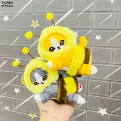 Mofusand Series Cute Plush Doll Bee Cat Cosplay Plushies 14cm Soft Kawaii Pendant Dolls Children Birthday Gift Toy