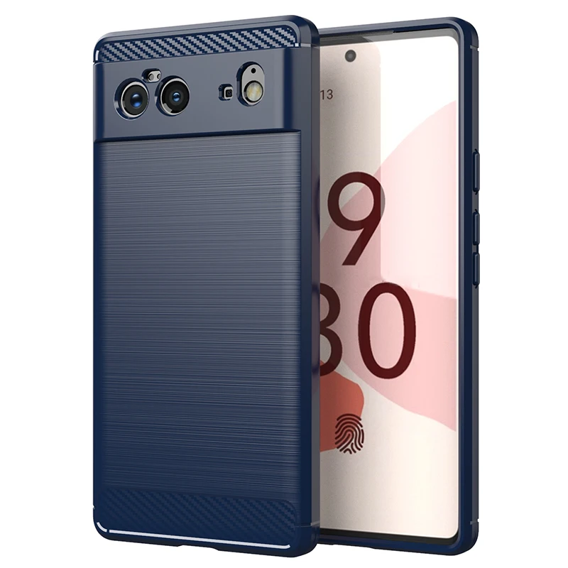 Carbon Fiber Shockproof Silicone Case
