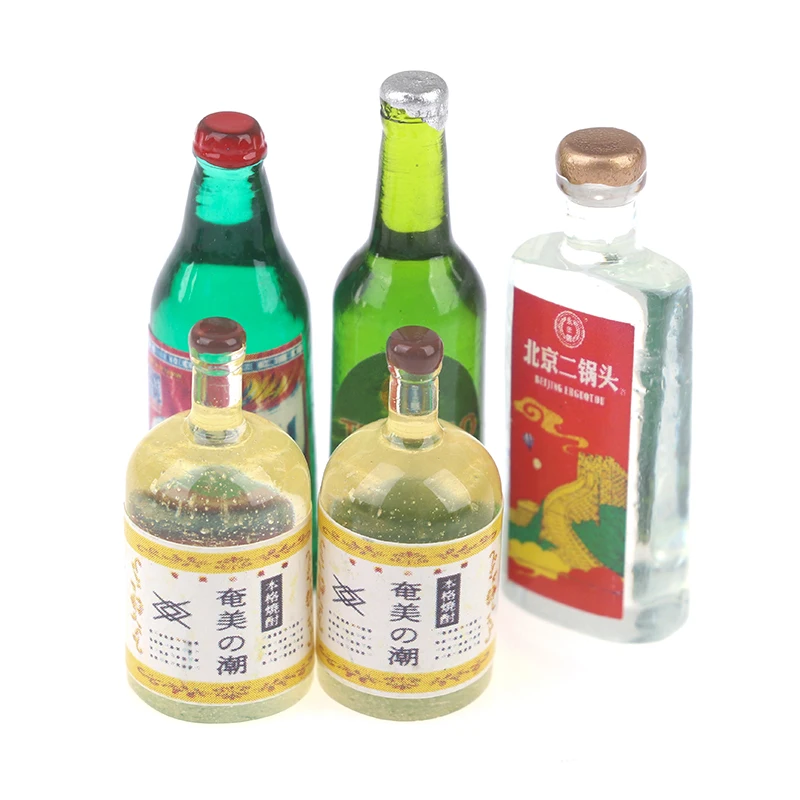 Odoria 1/24 Scale Miniature Wine And Cheese Set - Dollhouse Kitchen Decor Accessories