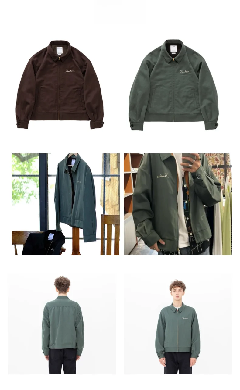Visvim 24AW Alcan Jkt Wool Blend Embroidered Zipper Jaet