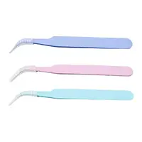 3x Eyelash Extension Tweezers Precision Tweezers for Eyebrow DIY Soldering 1