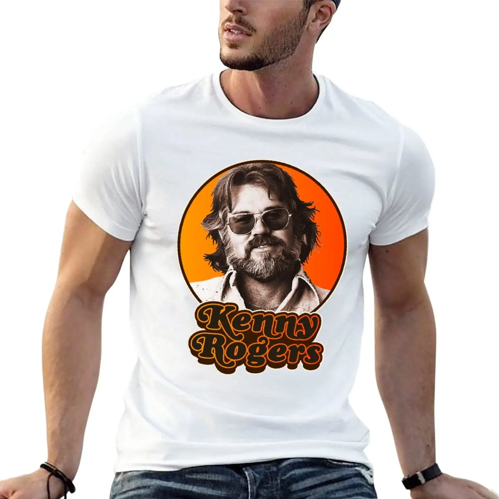 

New Retro Kenny Rogers Country Tribute T-Shirt shirts graphic tees sports fan t-shirts sweat shirts Short sleeve t shirt men