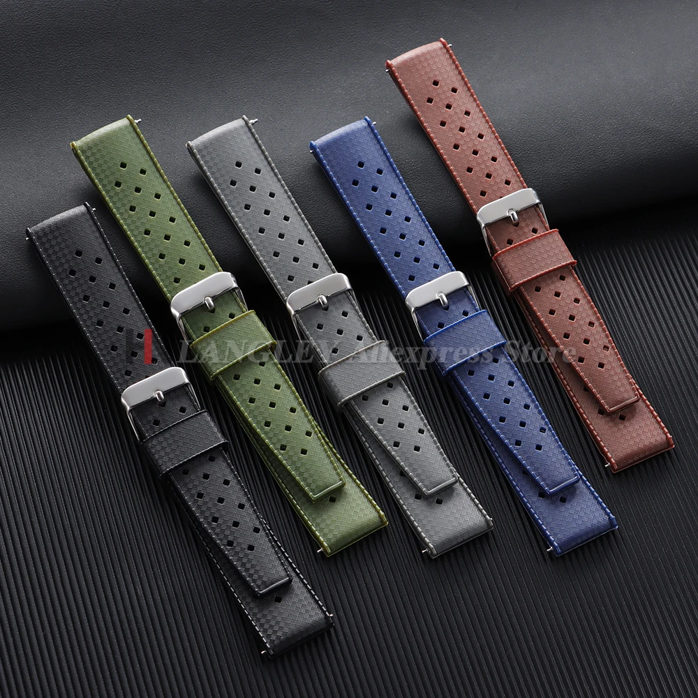 Premium Waterproof Silicone Watch Strap with Quick Release - Universal Diving Bracelet