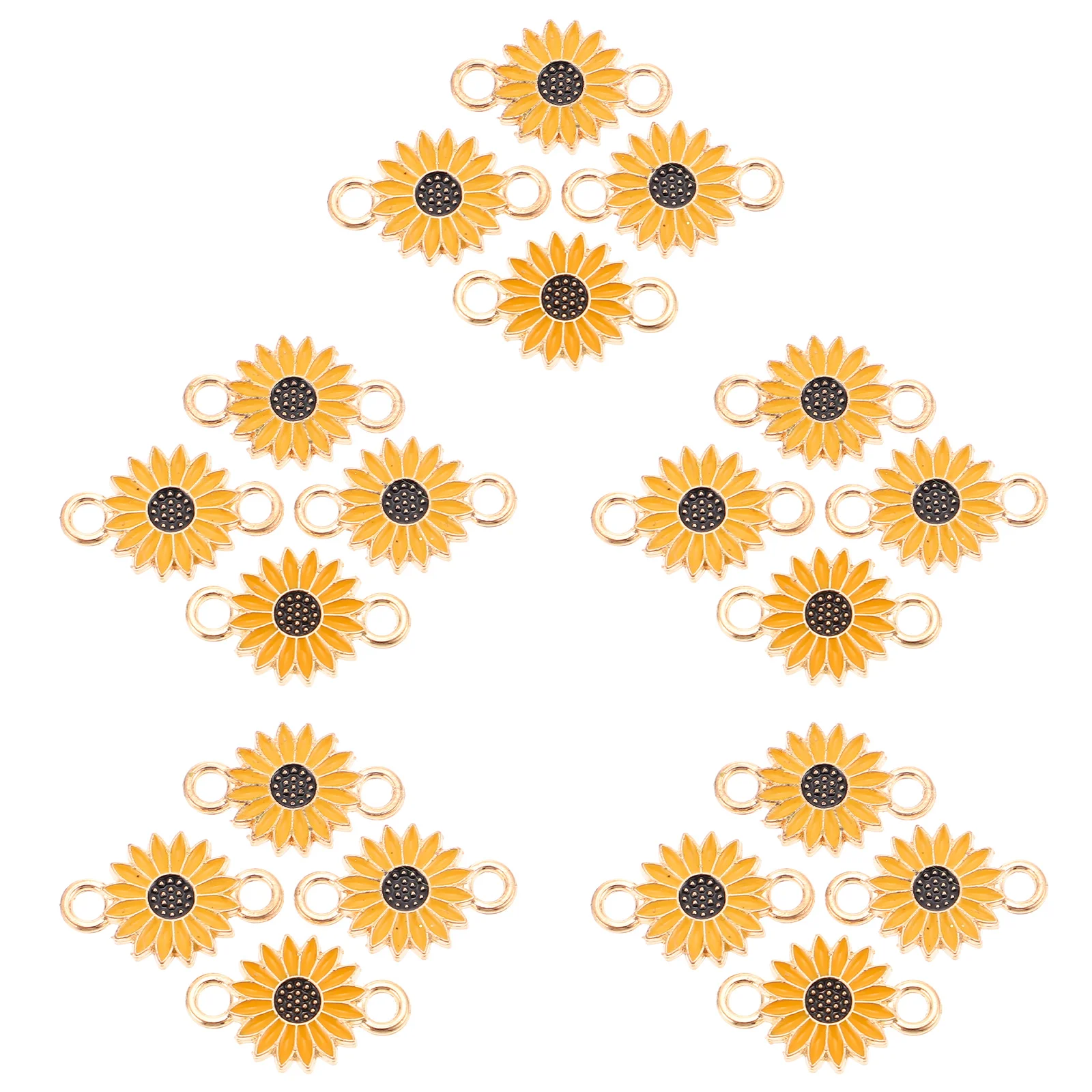 

20 Pcs Connector Daisy Accessories Miss Boys' Jewelry Link Bead Charm Alloy DIY Pendant