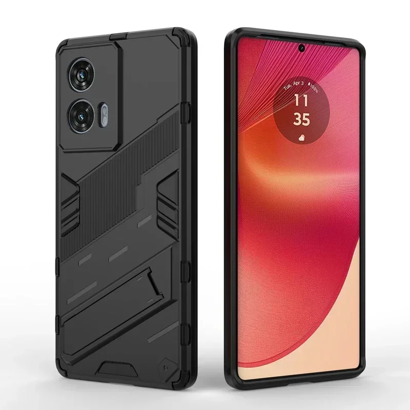 Heavy Duty Armor Phone Case with Kickstand - Shockproof Hard PC Back Cover