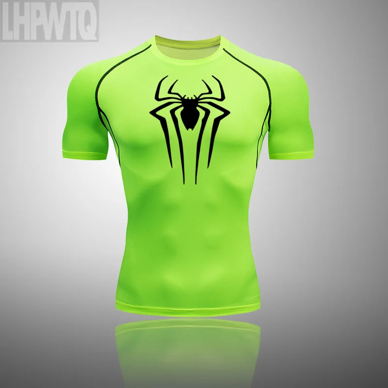 New Compression Shirt Men Fitness Gym Super hero Sport Running T-Shirt Rashgard Tops Tee Quick Dry Short Sleeve T-Shirt For Men 5