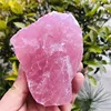 Large Natural Rose Quartz Crystal Reiki healing Specimen Rough Loose Stone Chakra Minerals Wedding Home Decoration 4