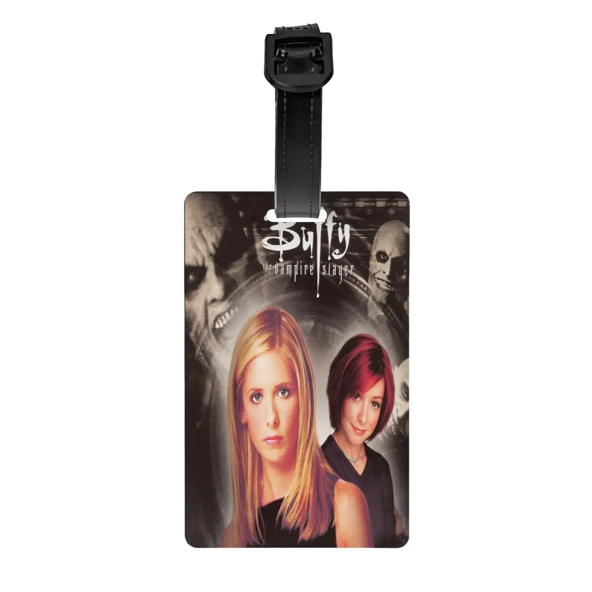 

Buffy The Vampire Slayer Luggage Tag Custom Supernatural Horror TV Show Baggage Tags Privacy Cover ID Label