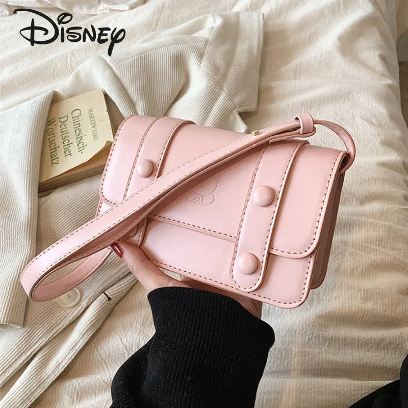 Disney Winnie Bear New Women's Bag Fashionable and Advanced Women's Crossbody Bag Small Fresh Versatile Solid Shoulder Bag