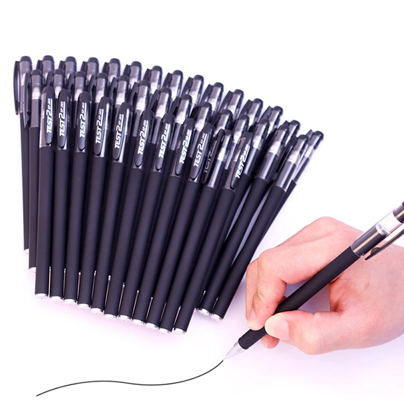 

10pcs High Quality 0.5 0.38mm Clear Liquid Ink Ball Pen For Student School Office Stationery Supplies