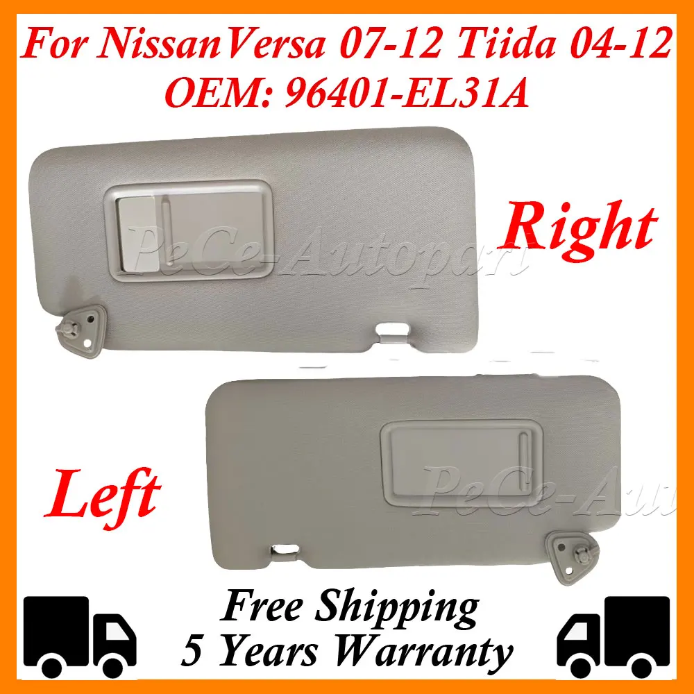 Driver Visor Replacement, Front Left Sun Visor 96401‑3SG8A - View #12