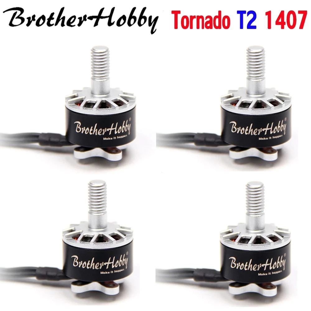 4 Pz Brotherhobby Tornado T2 1407 2800Kv 3600Kv 4100Kv 3-4S Motore Brushless Per Rc Fpv Racing Stuzzicadenti Cinewhoop Ducted Droni