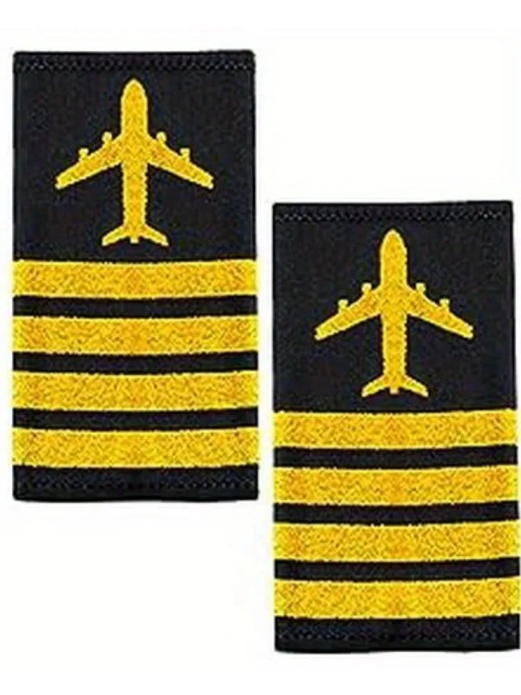Pilot Clothing Set Hat Shoulder Badge Sunglasses Badge Tie Accessory