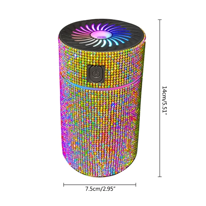 Colorful Cool Mini Humidifiers with LED Night Light, USB Humidifiers Ultrasonic Humidifiers, Portable Diffuser