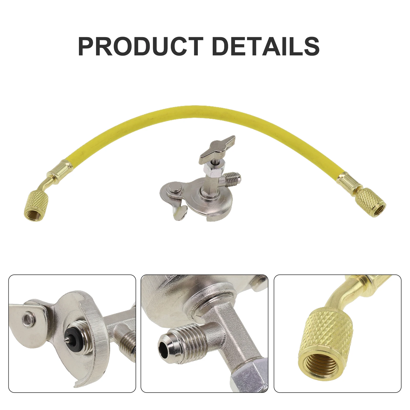 

Air Conditioner Tank Faucet Refrigeration Fill Hose Valve Kit For R12 R22 R134 HVAC Gauges Business Industrial HVAC Tools