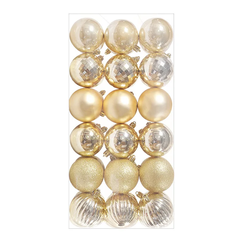 1box Christmas Balls Christmas Tree Ornaments Ball Xmas Hanging Tree Pendants Home Party Decor 2023 New Year Gift Noel Navidad