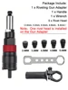 2.4-6.4mm Professional Electric Rivet Nut Gun Adapter Automatic Riveting Nail Gun Cordless Riveting Tools With Wrench And Handle 5