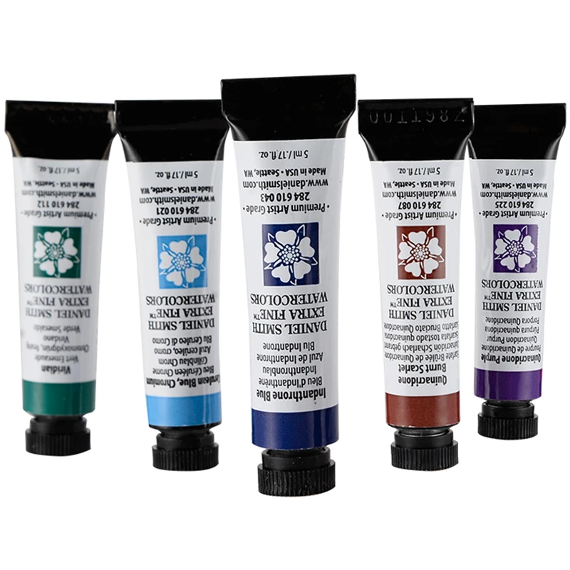 DANIEL SMITH MASTER WATERCOLOR PAINTS 5ml Tube Artist Watercolor Mineral Layered Colors Watercolor Art Supplies