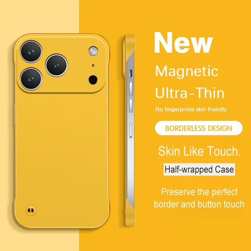 Ultra Slim Frameless Matte Phone Cover in Vibrant Colors