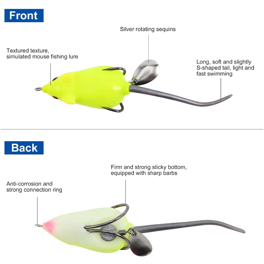 1pcs ε巯 öƽ 콺  Ʃ   Ŭ ΰ ̳ 콺 Swimbait ũ̽ ÷  ̳ Topwater