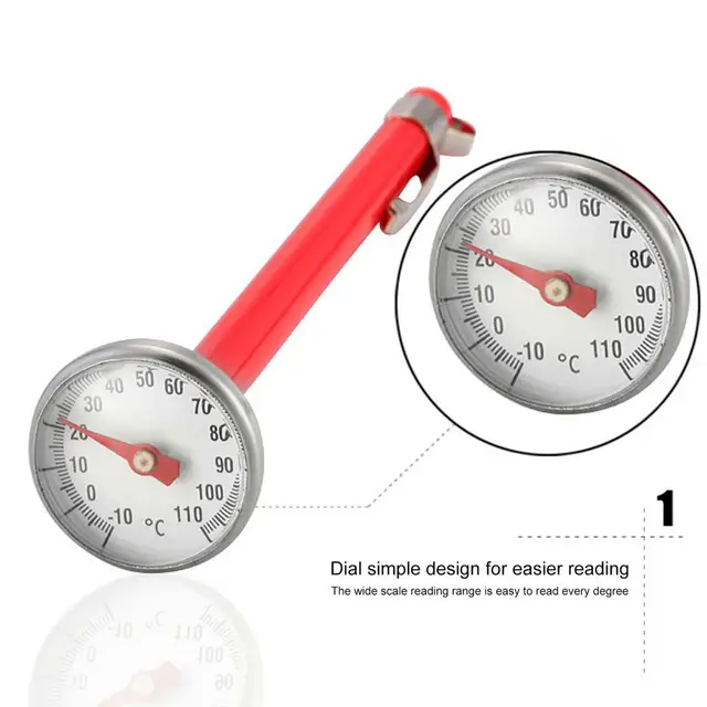 Tartós Hőmérséklet -Tesztelő Mechanikus Leolvasás Hordozható Élelmiszer -Hőmérő Grill Szonda Olajhőmérő - Image 3