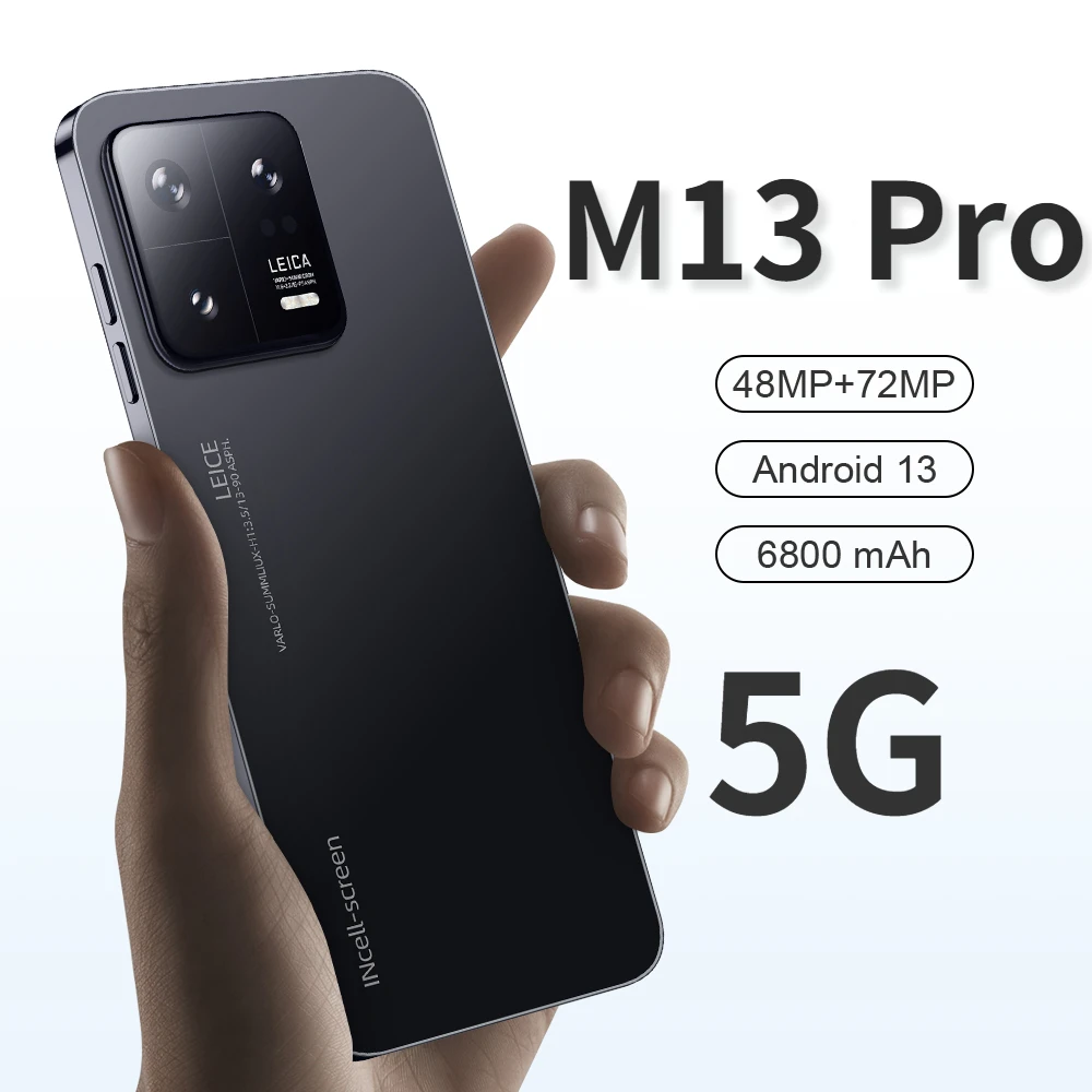 2023 M13 Pro Smartphone 5G 6800mAh 16+1TB 7.2inch hd screen Cell phone ...