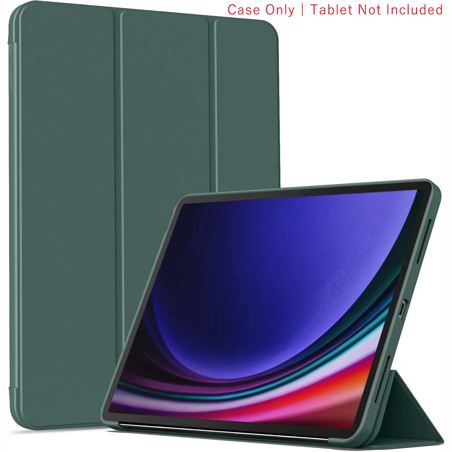 Tri-fold Flip Case Magnetic Stand PU Leather Protective Tablet Cover