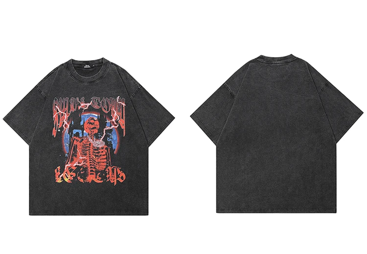 Vintage Wash Skull Graphic T-Shirt S12debabba81d442f9a9edd58e15a6ffaP