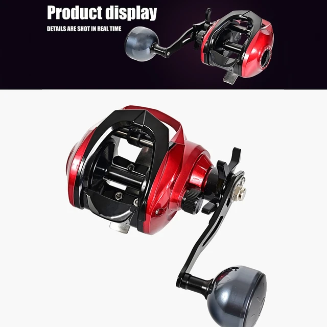 5.3:1 Wide-body Baitcasting Reel Long-distance Projection Large