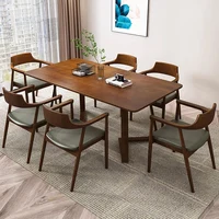 Table à manger en bois pour cuisine, console de salon, table à manger nordique moderne de luxe, table de designer portable, meubles de maison 5