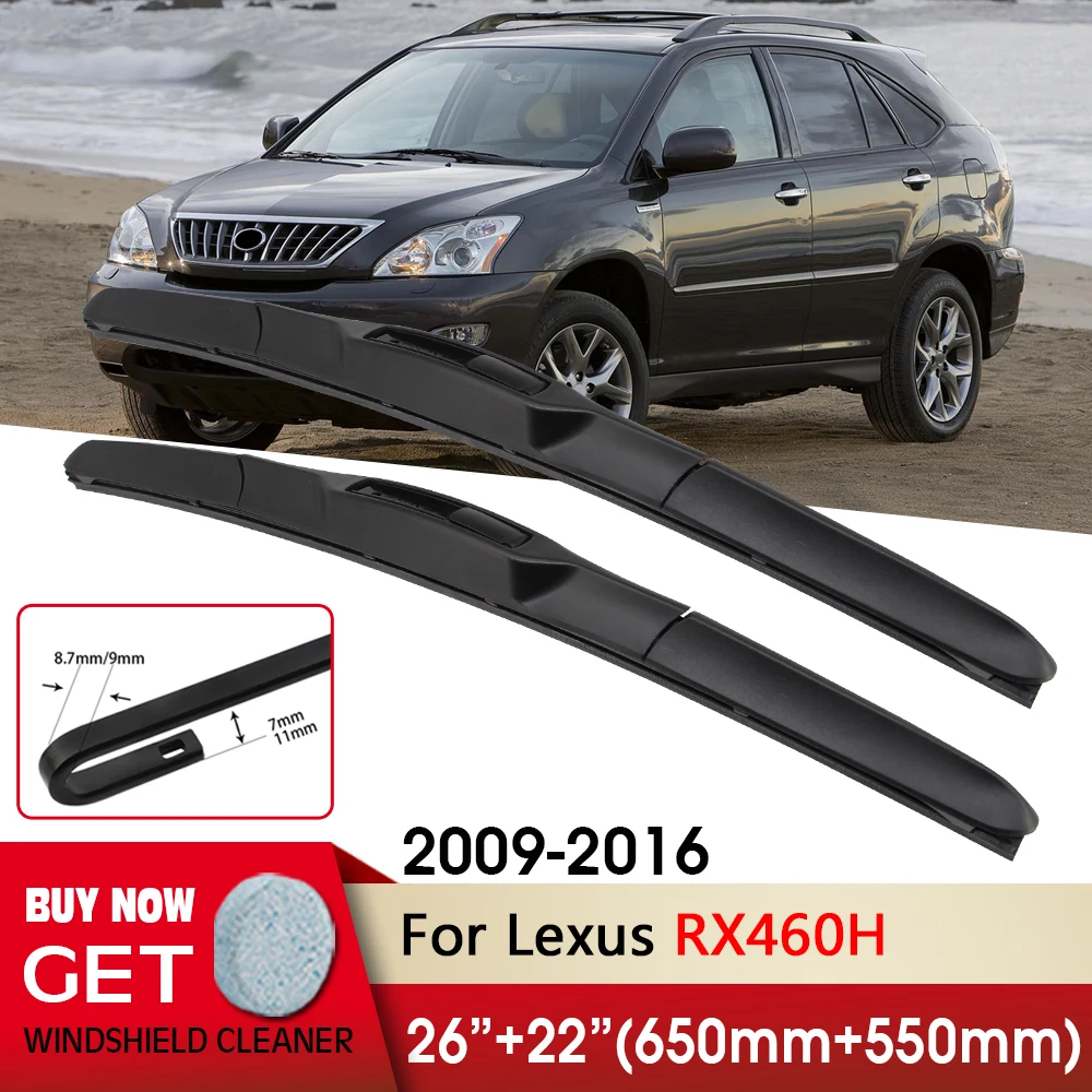 

Автомобильные стеклоочистители RHD & LHD передние щетки стеклоочистителя 26 "+ 22" для Lexus RX460H 2009-2016 Fit U Крюк рычаг лобовое стекло переднее окно