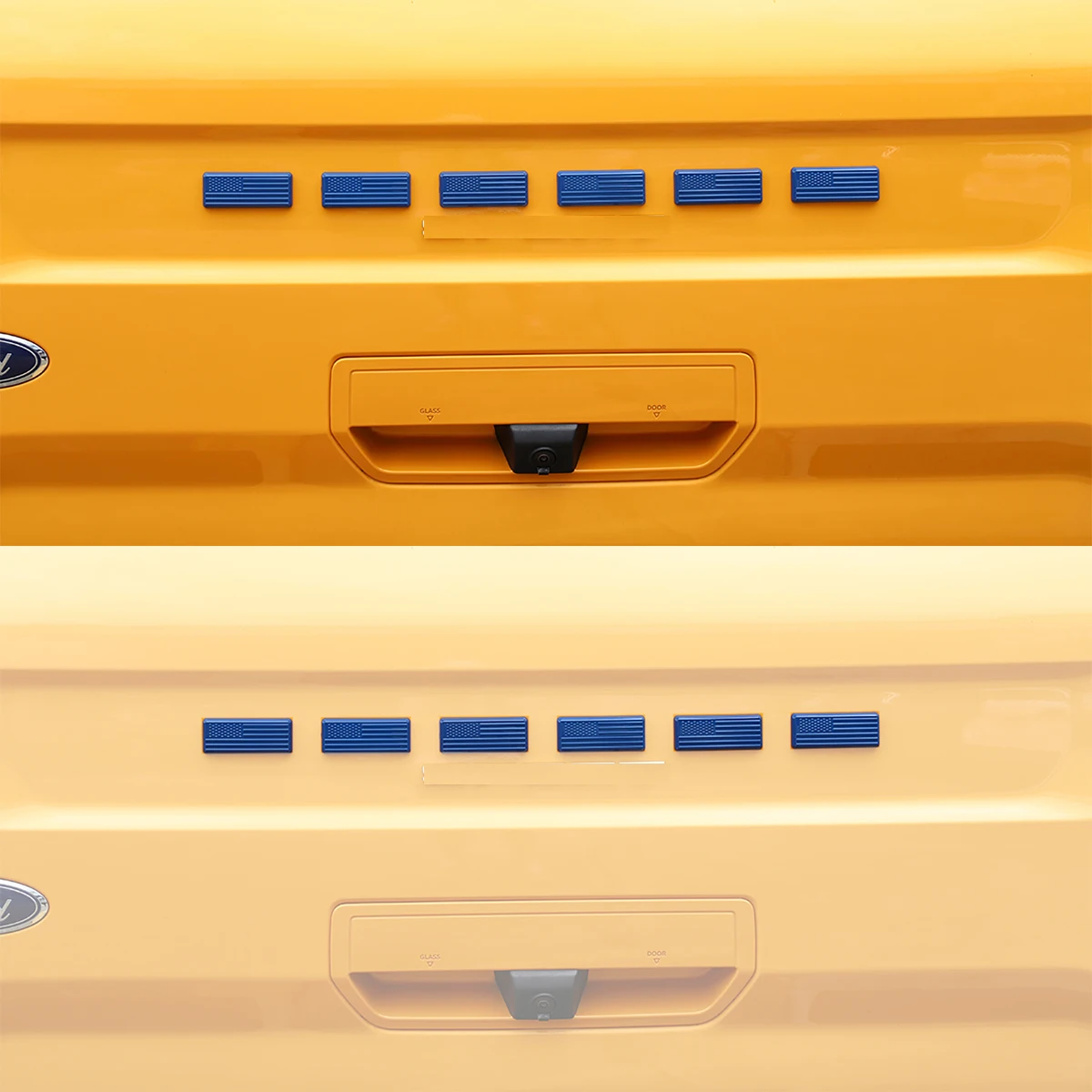 Car Exterior Front Rear Emblem Letter Decoration Cover Trim Protector for Ford Bronco Sport Replacement car fender emblem badge