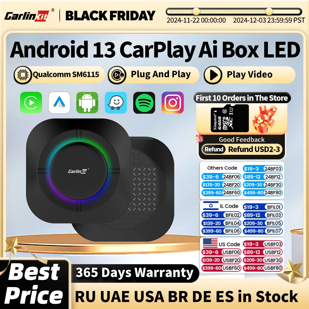 JESIMAIK CarPlay Ai Box 動画再生対応 YouTube Amazon.co.jp: JESIMAIK CarPlay Ai Box 動画再生対応 車内で