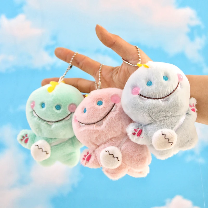 

Cute Plush Doll Keychians For Girls Cartoon Dinosaur Keyrings Toy Plush Keychains For Backpack Bag Funny Keyring