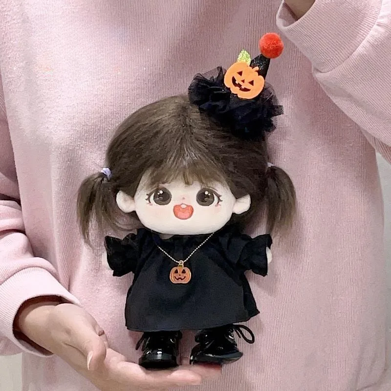 20cm Baby Clothes Stock Halloween Set Christmas Hairpin Hat Elf Skirt Cotton Doll Clothes 4