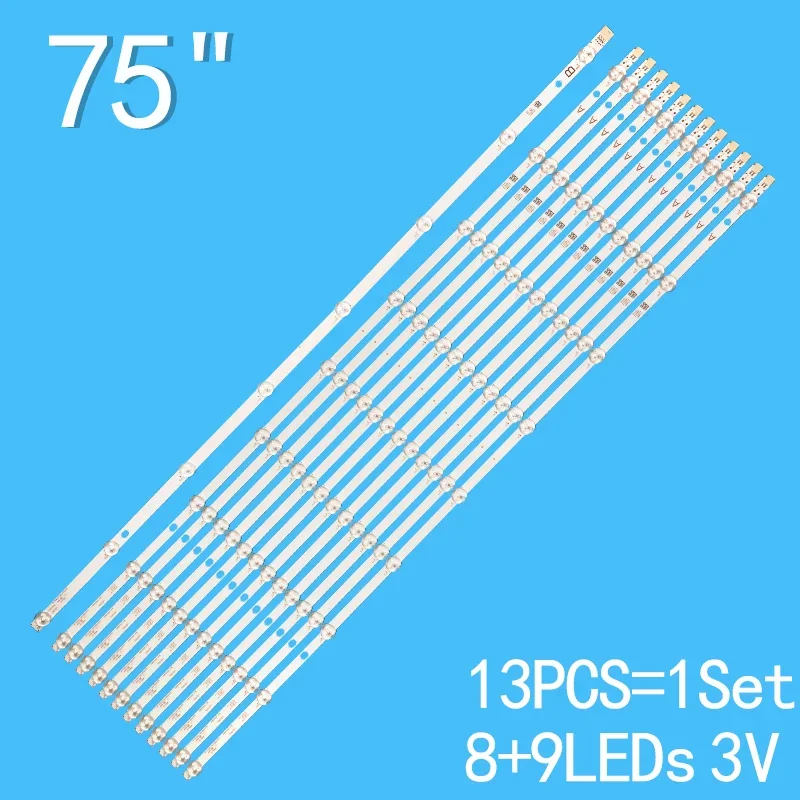 Striscia Di Retroilluminazione A Led Per Tv 75Uhdledalexav1 75 "75 U6763Db 75 U6863Db Muslimate Jl.D75042330-078Cs Jl.D75091330-178As-M