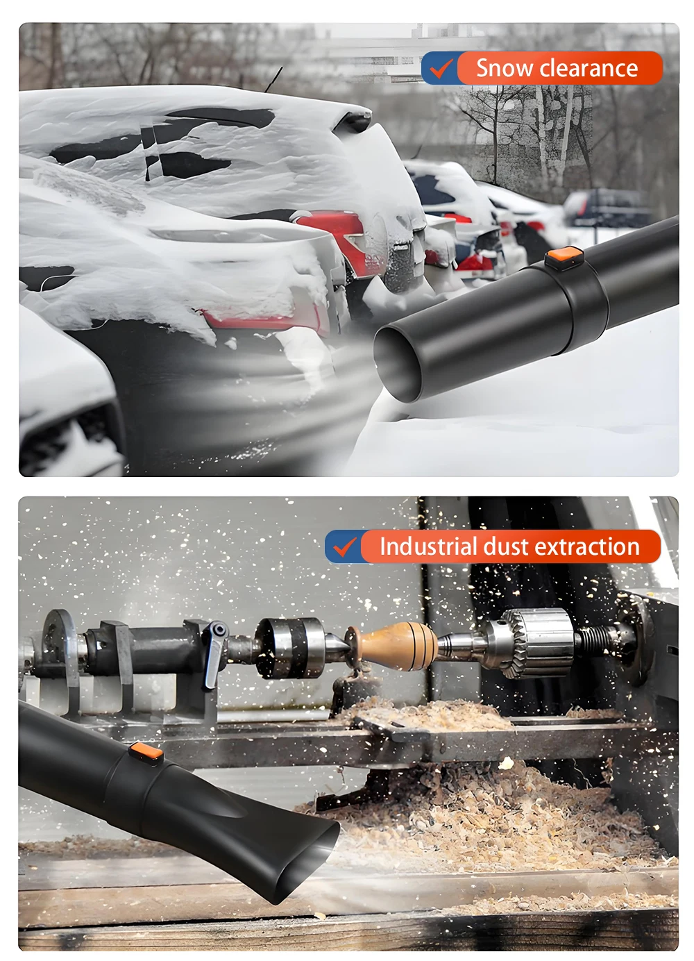 21V Electric Lithium-Ion Leaf Blower Cordless Blower Driveway Turbo Blower Porta