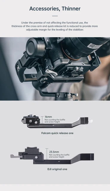 DJI RS3 MINI＋ULANZI  F38クランプ ベースプレート Ulanzi FALCAM F38 Mini Cross Arm Quick Release Plate Base