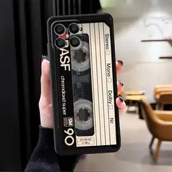 Retro Cassette Tape Black Soft Phone Cover for HONOR X9C (Mix01)