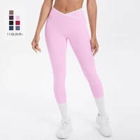 Women Cross High Waisted Sports Suit Breathable Fitness Running Workout Yoga Set Casual Pilates Sportwear Leggings